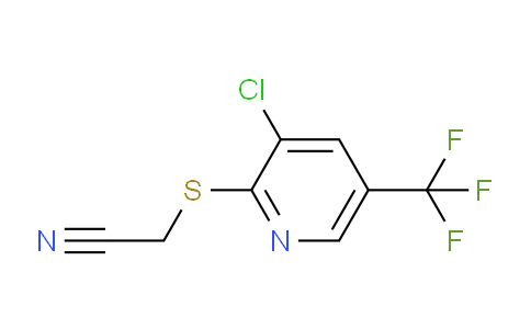 CAS No. 306976-81-8, 2-((3-Chloro-5-(trifluoromethyl)pyridin-2-yl)thio)acetonitrile