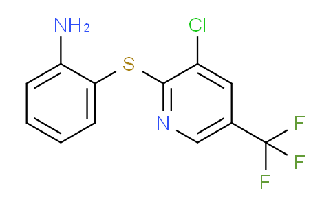CAS No. 338406-70-5, 2-((3-Chloro-5-(trifluoromethyl)pyridin-2-yl)thio)aniline