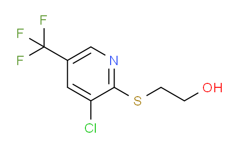 CAS No. 188591-49-3, 2-((3-Chloro-5-(trifluoromethyl)pyridin-2-yl)thio)ethanol
