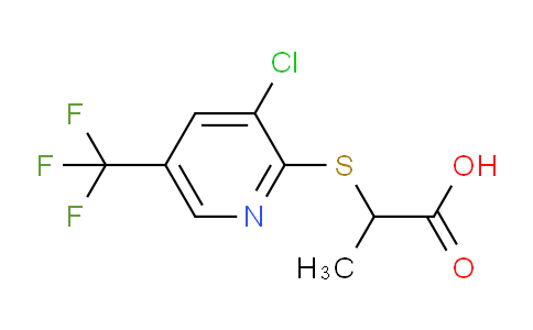 CAS No. 1016845-67-2, 2-((3-Chloro-5-(trifluoromethyl)pyridin-2-yl)thio)propanoic acid