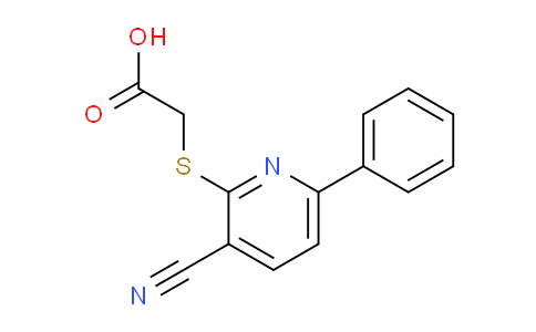 CAS No. 310456-47-4, 2-((3-Cyano-6-phenylpyridin-2-yl)thio)acetic acid