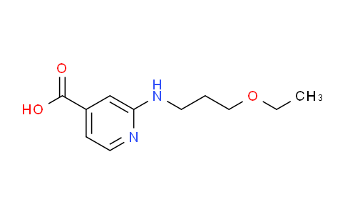 CAS No. 1019359-56-8, 2-((3-Ethoxypropyl)amino)isonicotinic acid