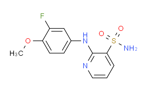 CAS No. 1340753-74-3, 2-((3-Fluoro-4-methoxyphenyl)amino)pyridine-3-sulfonamide