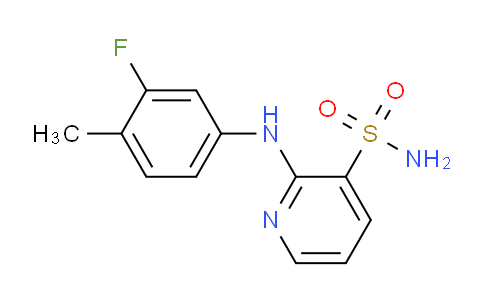 CAS No. 1340811-03-1, 2-((3-Fluoro-4-methylphenyl)amino)pyridine-3-sulfonamide