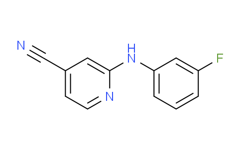 CAS No. 137225-10-6, 2-((3-Fluorophenyl)amino)isonicotinonitrile