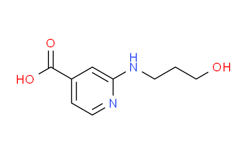 CAS No. 1220019-59-9, 2-((3-Hydroxypropyl)amino)isonicotinic acid