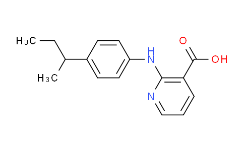 CAS No. 1206107-15-4, 2-((4-(sec-Butyl)phenyl)amino)nicotinic acid