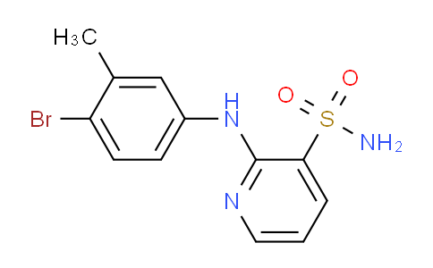 CAS No. 1779131-94-0, 2-((4-Bromo-3-methylphenyl)amino)pyridine-3-sulfonamide