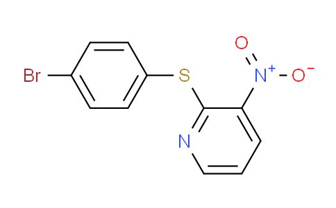 CAS No. 200930-64-9, 2-((4-Bromophenyl)thio)-3-nitropyridine