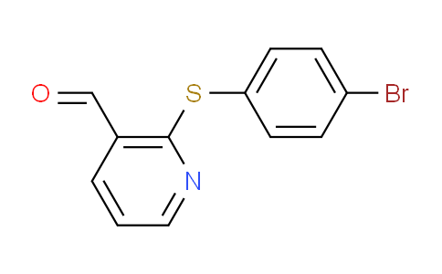 CAS No. 338982-30-2, 2-((4-Bromophenyl)thio)nicotinaldehyde