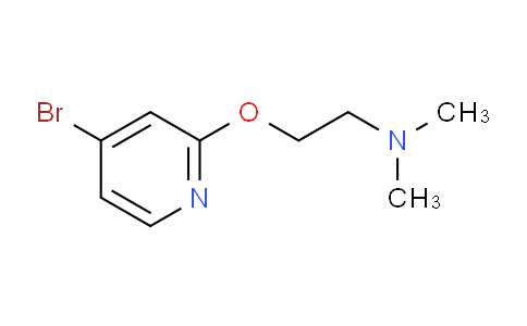 CAS No. 1142944-58-8, 2-((4-Bromopyridin-2-yl)oxy)-N,N-dimethylethanamine
