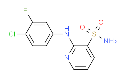 CAS No. 1774900-76-3, 2-((4-Chloro-3-fluorophenyl)amino)pyridine-3-sulfonamide