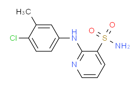 CAS No. 1340970-32-2, 2-((4-Chloro-3-methylphenyl)amino)pyridine-3-sulfonamide