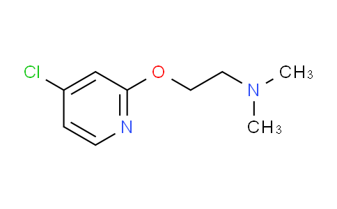CAS No. 1346708-18-6, 2-((4-Chloropyridin-2-yl)oxy)-N,N-dimethylethanamine