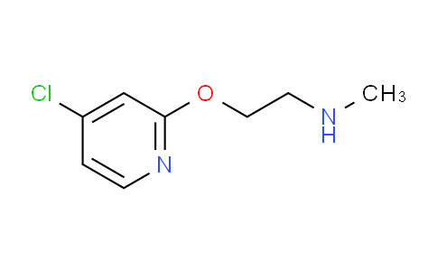 CAS No. 1346708-17-5, 2-((4-Chloropyridin-2-yl)oxy)-N-methylethanamine