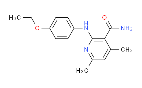 CAS No. 328548-73-8, 2-((4-Ethoxyphenyl)amino)-4,6-dimethylnicotinamide
