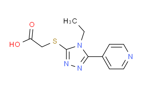 CAS No. 150536-03-1, 2-((4-Ethyl-5-(pyridin-4-yl)-4H-1,2,4-triazol-3-yl)thio)acetic acid