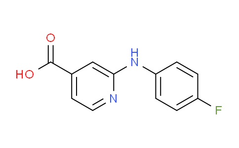 CAS No. 868734-50-3, 2-((4-Fluorophenyl)amino)isonicotinic acid