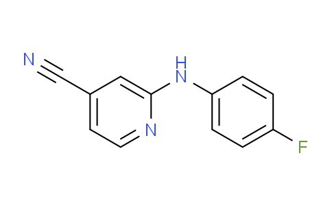 CAS No. 137225-11-7, 2-((4-Fluorophenyl)amino)isonicotinonitrile