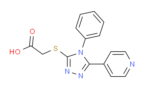CAS No. 18199-82-1, 2-((4-Phenyl-5-(pyridin-4-yl)-4H-1,2,4-triazol-3-yl)thio)acetic acid