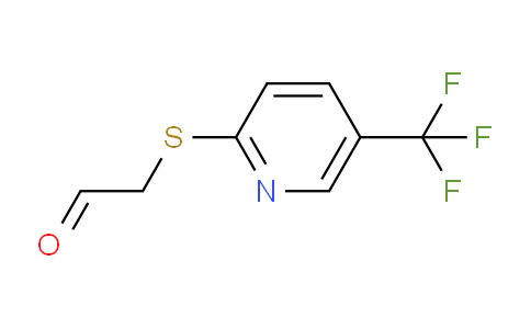 CAS No. 1247395-05-6, 2-((5-(Trifluoromethyl)pyridin-2-yl)thio)acetaldehyde
