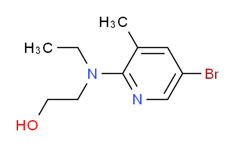 CAS No. 1219967-91-5, 2-((5-Bromo-3-methylpyridin-2-yl)(ethyl)amino)ethanol