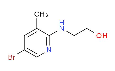 CAS No. 1219982-77-0, 2-((5-Bromo-3-methylpyridin-2-yl)amino)ethanol