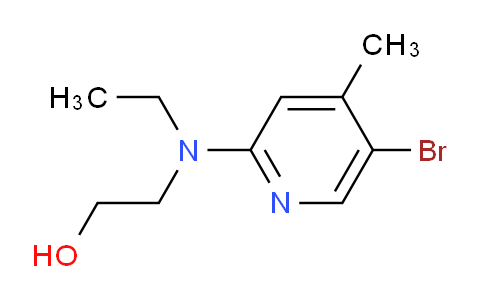 CAS No. 1219960-92-5, 2-((5-Bromo-4-methylpyridin-2-yl)(ethyl)amino)ethanol