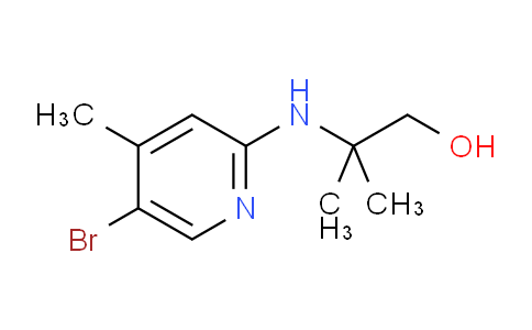 CAS No. 1220030-09-0, 2-((5-Bromo-4-methylpyridin-2-yl)amino)-2-methylpropan-1-ol
