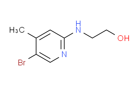 CAS No. 1219982-86-1, 2-((5-Bromo-4-methylpyridin-2-yl)amino)ethanol