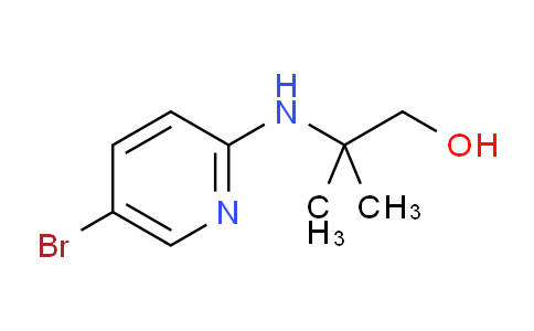 CAS No. 1154894-63-9, 2-((5-Bromopyridin-2-yl)amino)-2-methylpropan-1-ol