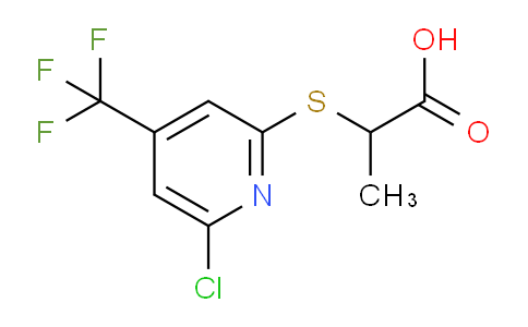 CAS No. 1053656-40-8, 2-((6-Chloro-4-(trifluoromethyl)pyridin-2-yl)thio)propanoic acid