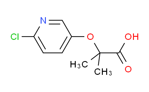 CAS No. 1431885-38-9, 2-((6-Chloropyridin-3-yl)oxy)-2-methylpropanoic acid