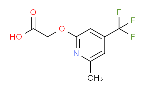 CAS No. 1713476-76-6, 2-((6-Methyl-4-(trifluoromethyl)pyridin-2-yl)oxy)acetic acid