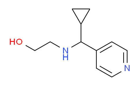 CAS No. 1249345-12-7, 2-((Cyclopropyl(pyridin-4-yl)methyl)amino)ethanol