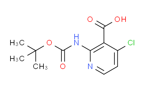 CAS No. 1021339-32-1, 2-((tert-Butoxycarbonyl)amino)-4-chloronicotinic acid