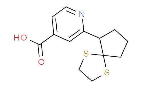 CAS No. 1706457-85-3, 2-(1,4-Dithiaspiro[4.4]nonan-6-yl)isonicotinic acid
