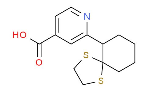 CAS No. 1706461-46-2, 2-(1,4-Dithiaspiro[4.5]decan-6-yl)isonicotinic acid