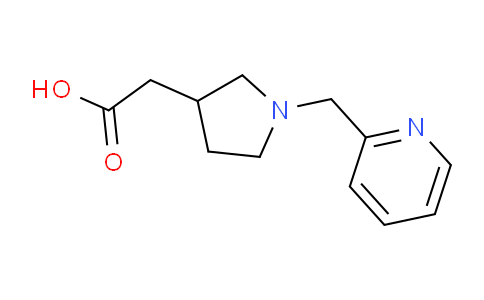 CAS No. 1220027-75-7, 2-(1-(Pyridin-2-ylmethyl)pyrrolidin-3-yl)acetic acid