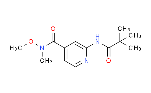 CAS No. 946681-81-8, 2-(2,2-Dimethyl-propionylamino)-N-methoxy-N-methyl-isonicotinamide