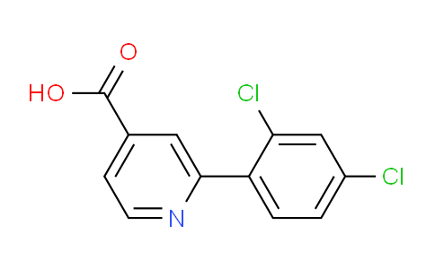 CAS No. 1261944-40-4, 2-(2,4-Dichlorophenyl)isonicotinic acid