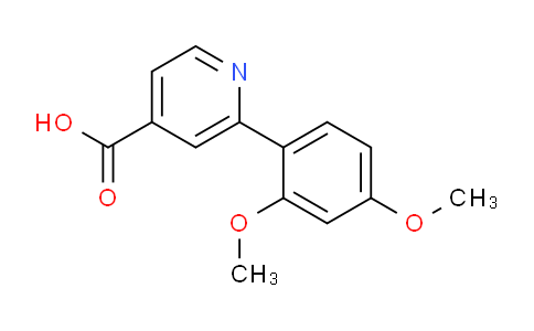 CAS No. 1258612-81-5, 2-(2,4-Dimethoxyphenyl)isonicotinic acid