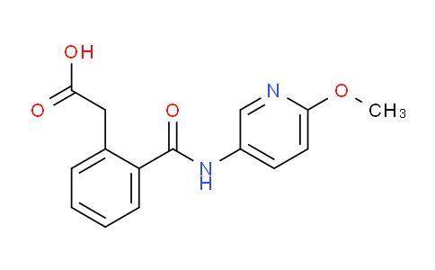 CAS No. 811841-72-2, 2-(2-((6-Methoxypyridin-3-yl)carbamoyl)phenyl)acetic acid