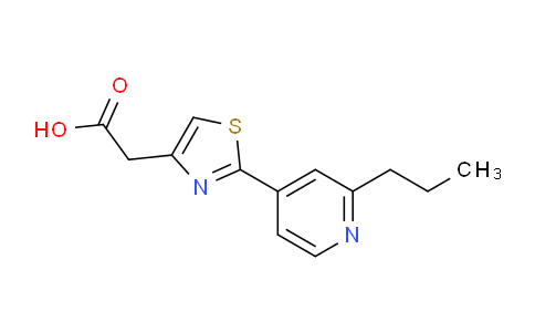 CAS No. 929813-74-1, 2-(2-(2-Propylpyridin-4-yl)thiazol-4-yl)acetic acid
