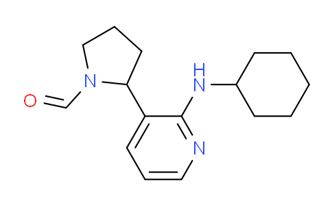 CAS No. 1352512-22-1, 2-(2-(Cyclohexylamino)pyridin-3-yl)pyrrolidine-1-carbaldehyde