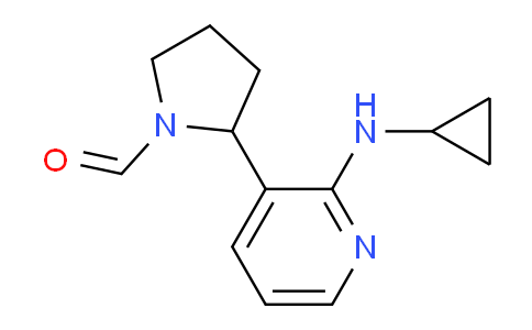 CAS No. 1352515-49-1, 2-(2-(Cyclopropylamino)pyridin-3-yl)pyrrolidine-1-carbaldehyde
