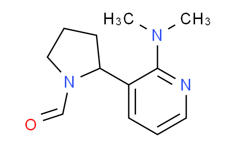 CAS No. 1352523-43-3, 2-(2-(Dimethylamino)pyridin-3-yl)pyrrolidine-1-carbaldehyde
