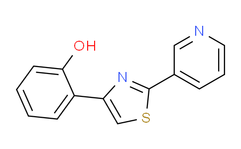 CAS No. 163298-80-4, 2-(2-(Pyridin-3-yl)thiazol-4-yl)phenol