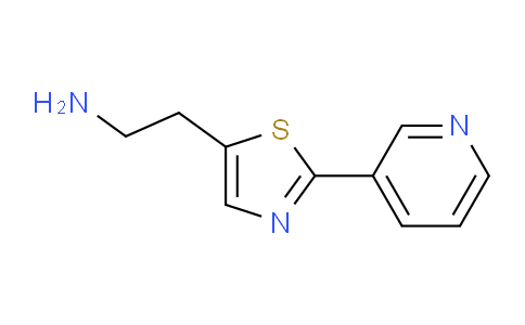 CAS No. 1267025-22-8, 2-(2-(Pyridin-3-yl)thiazol-5-yl)ethanamine