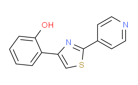 CAS No. 1414661-46-3, 2-(2-(Pyridin-4-yl)thiazol-4-yl)phenol